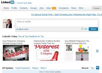 Pinterest LinkedIn Top 3 stories