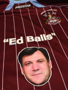 Ed Balls Morley Town Umpf social media stunt
