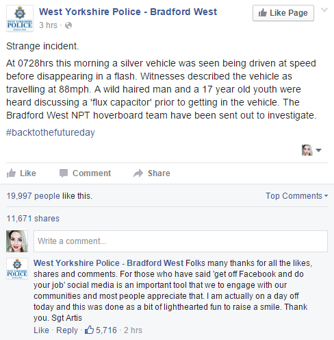 West Yorks Police back to the future