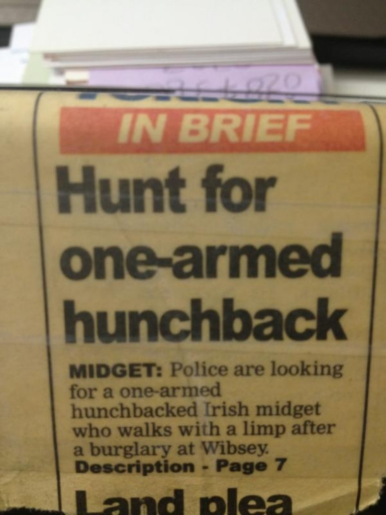 hunt-for-one-armed-hunchback-best-local-newspaper-stories