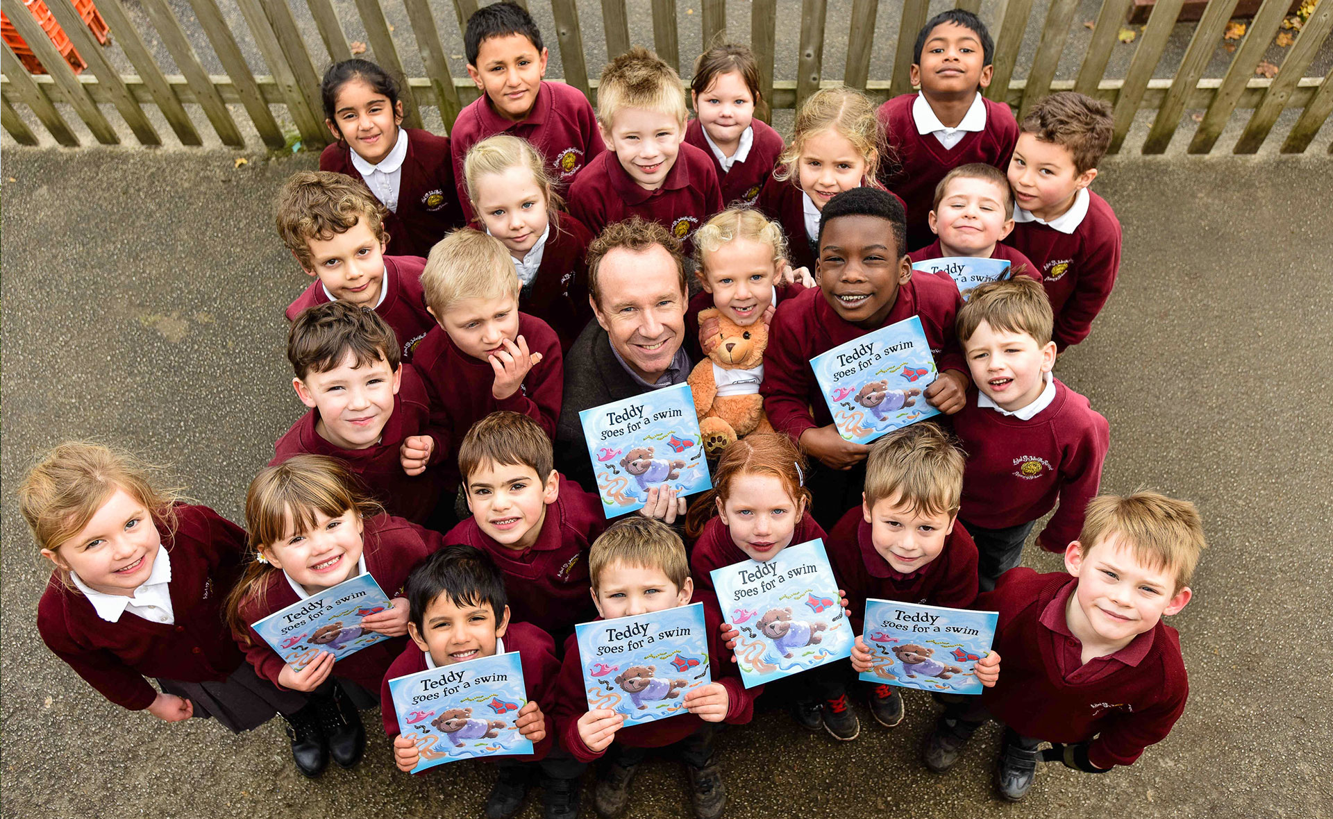 Teddy Goes For a Swim Belling Adrian Johnson