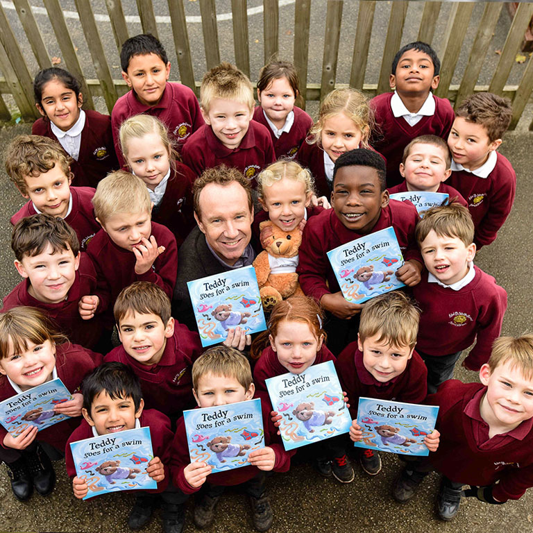 Teddy Goes For A Swim Belling Adrian Johnson