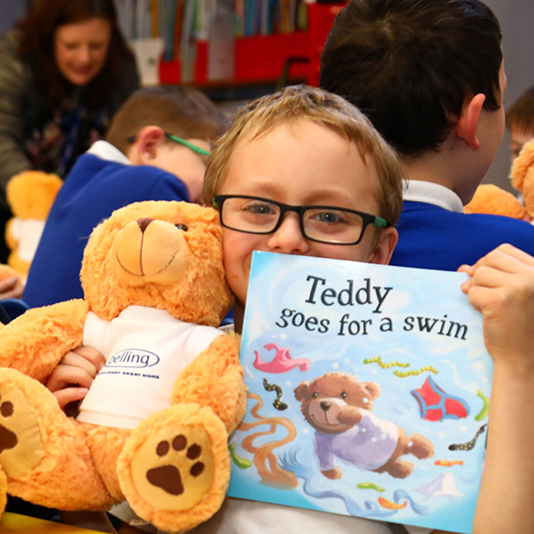 Teddy Goes For A Swim Belling Adrian Johnson