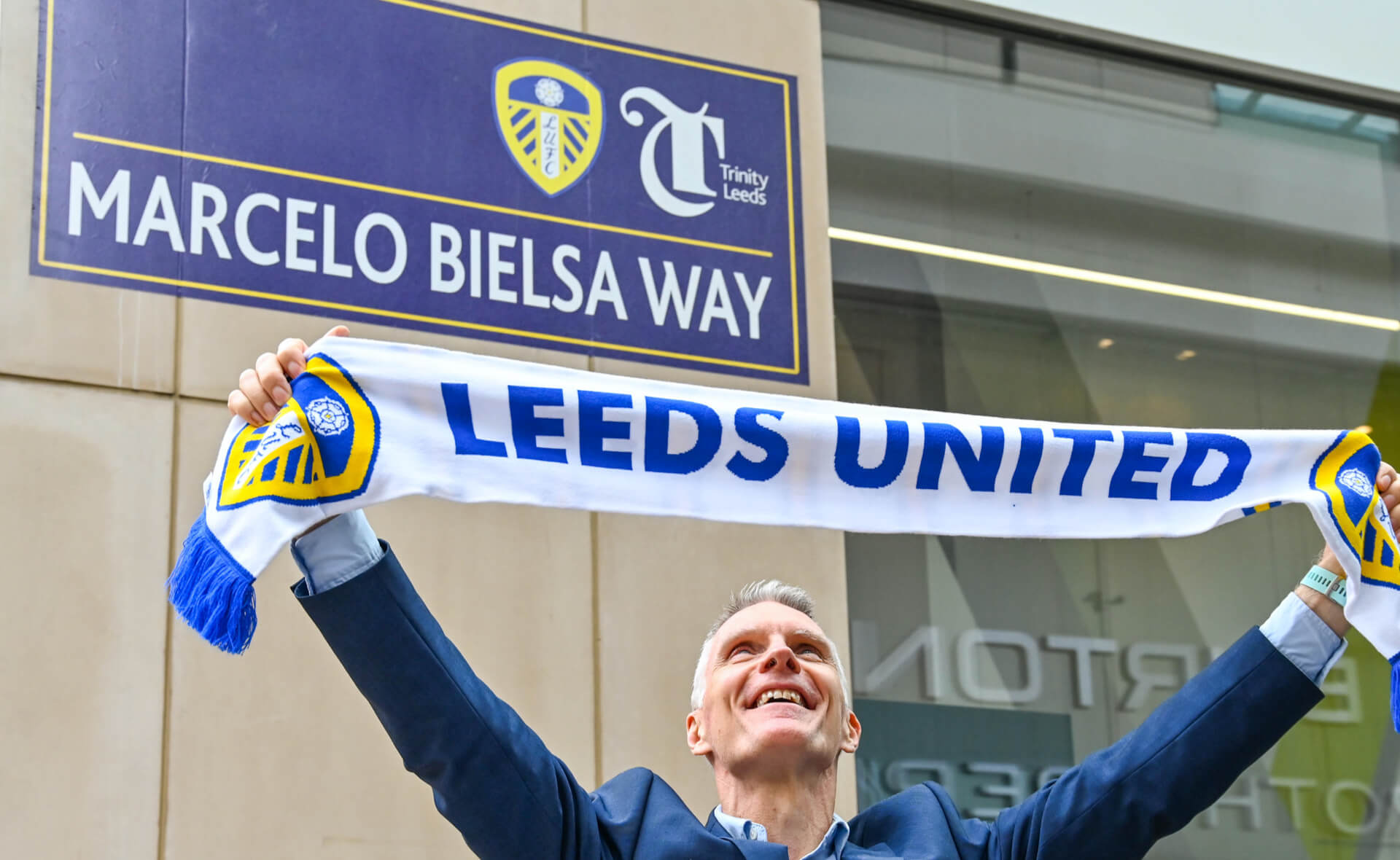Trinity Leeds Bielsa Way Street Sign
