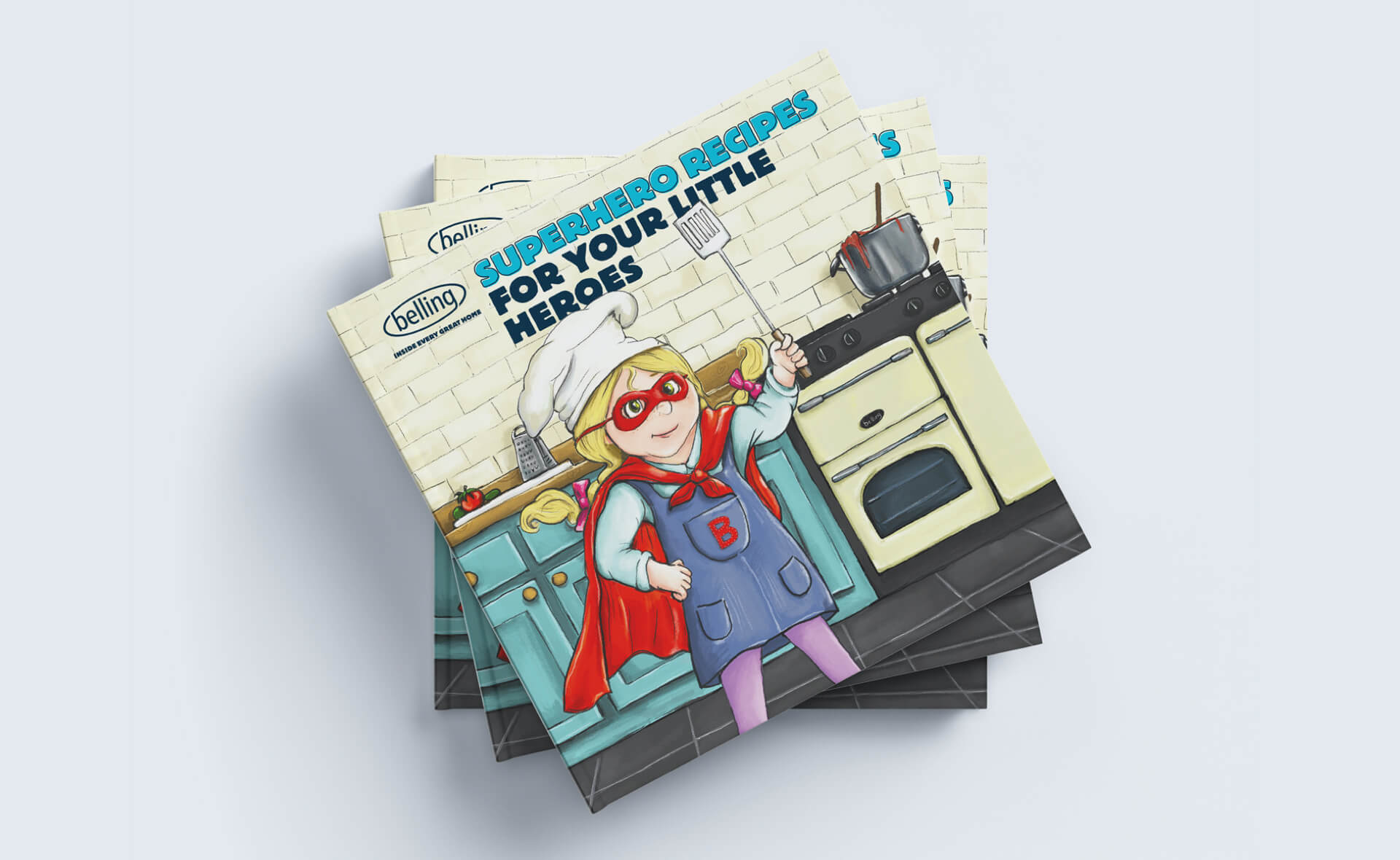 Belling Superhero Recipe Book Cover