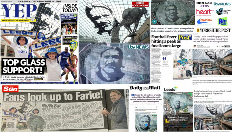 Farke-PR-stunt-Trinity-Leeds