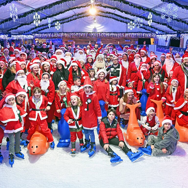 Clarks Village Santa Skate World Record