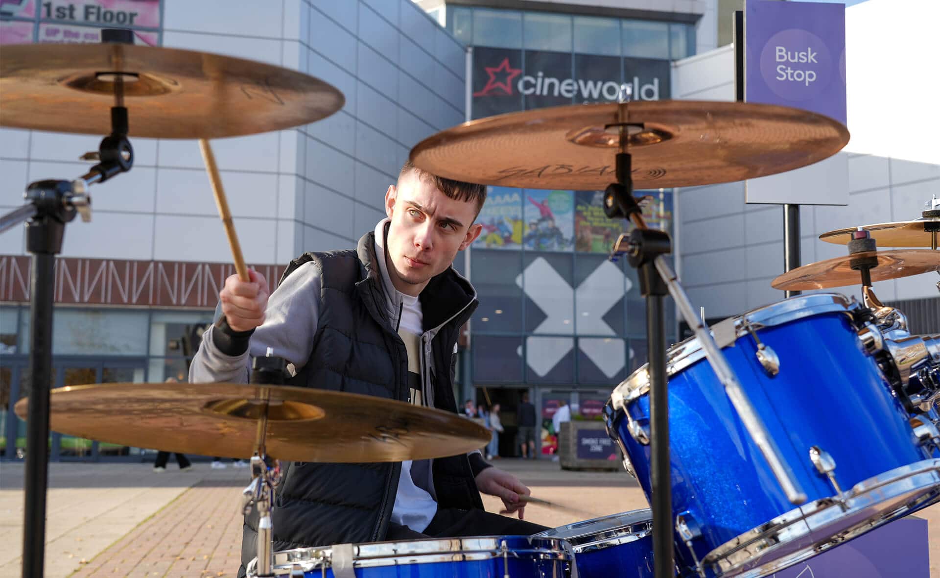 Xscape Yorkshire Busk Stop Drummer