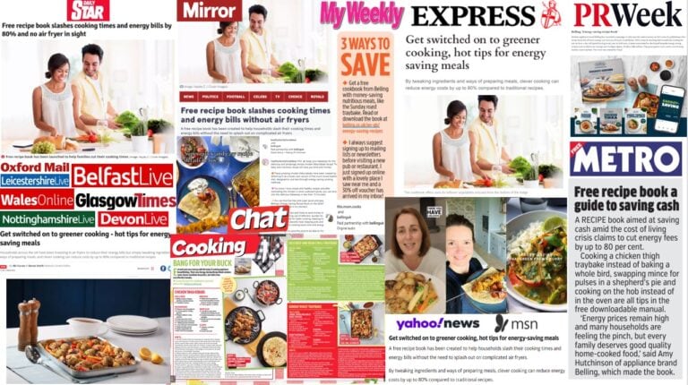 Coverage for Belling's Energy-Saving Recipe Book