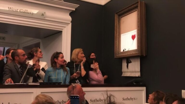 Banksy-self-shredding-art-PR-stunt