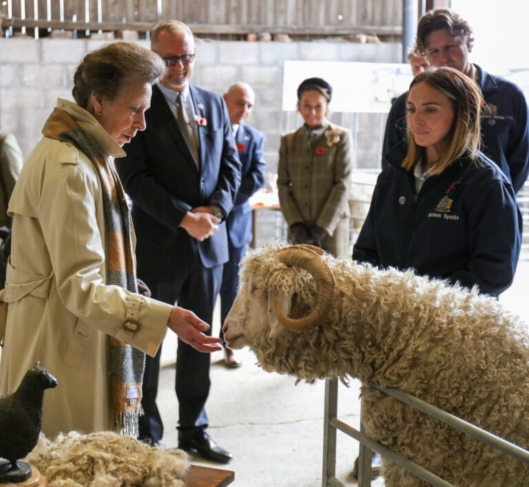 Her-Royal-Highness-The-Princess-Royal-at-the-Harrison-Spinks-Farm-b2b-pr-campaign