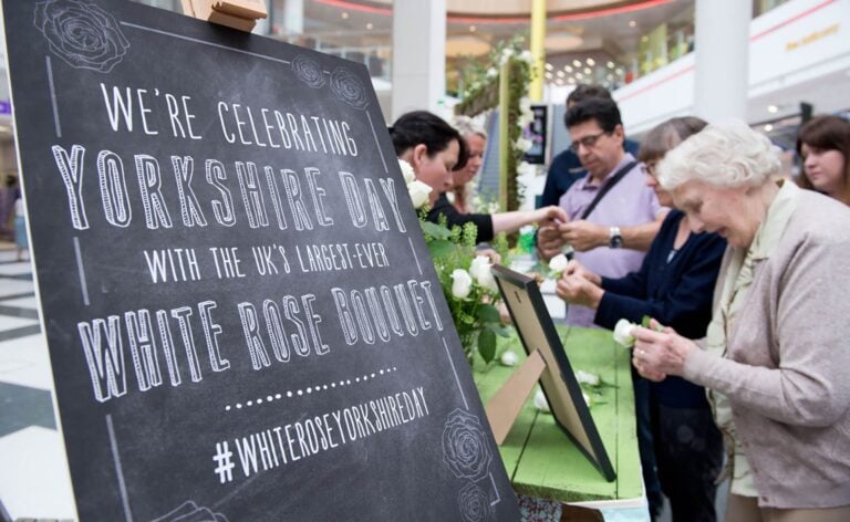 Yorkshire-Day-white-rose-biggest-bouquet