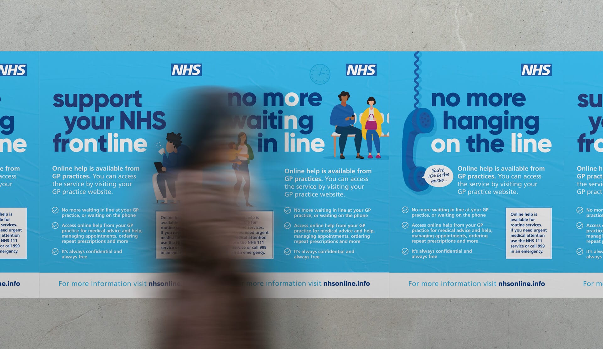 NHS Online Help Poster & Print Design