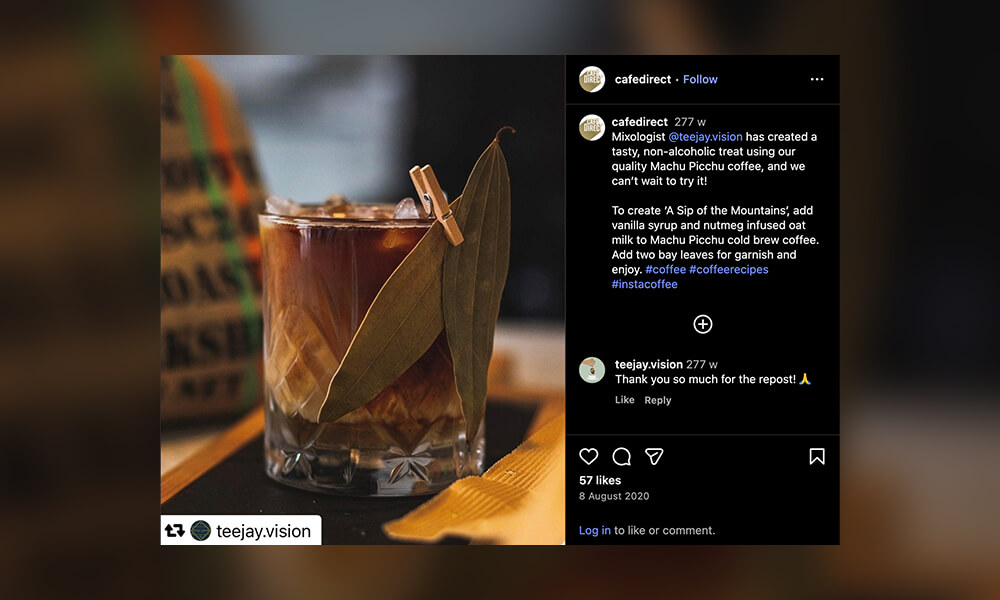 Cafedirect Instagram Umpf