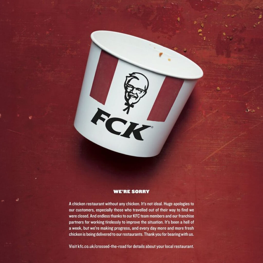 Kentucky Fried (no) Chicken Crisis Comms