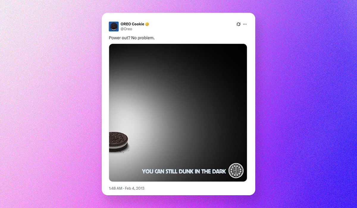 Oreo Newsjacking