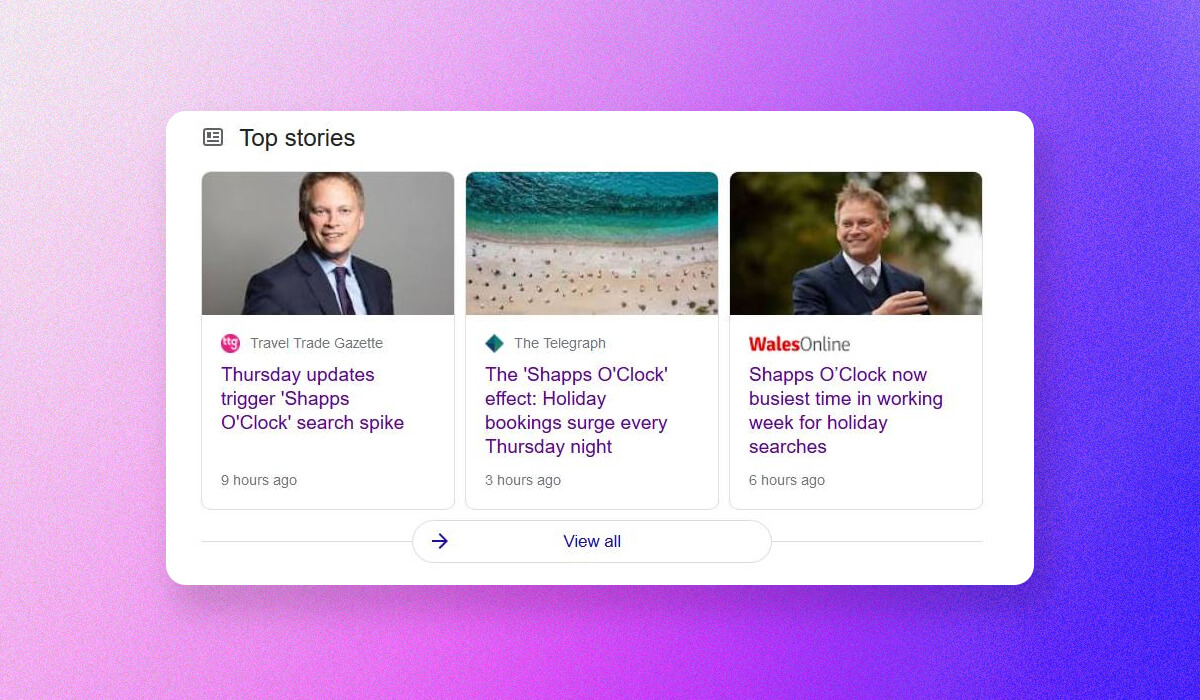 Shapps O’Clock Newsjacking