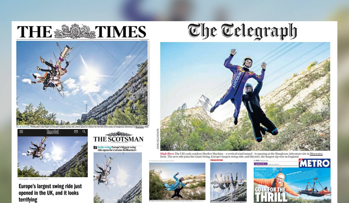 Travel PR campaigns for Hangloose visitor attraction