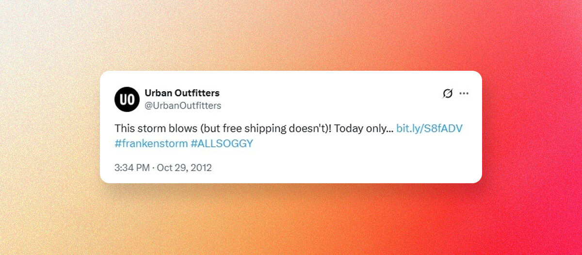 Urban Outfitters Newsjacking