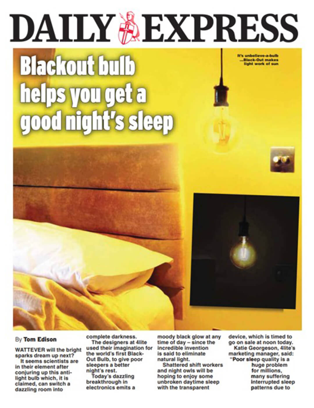 4Lite Blackout Bulb April Fools Stunt Umpf