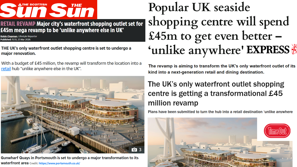 Gunwharf-Quays-coverage-The Sun-The Scottish Sun-Express-Time Out