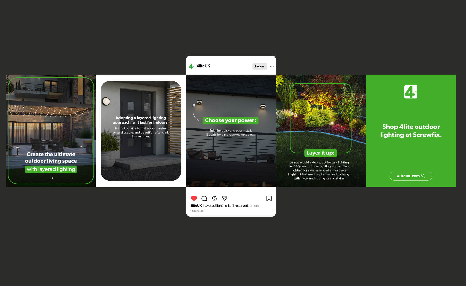 4Lite Social Creative Umpf Social Carousel Design