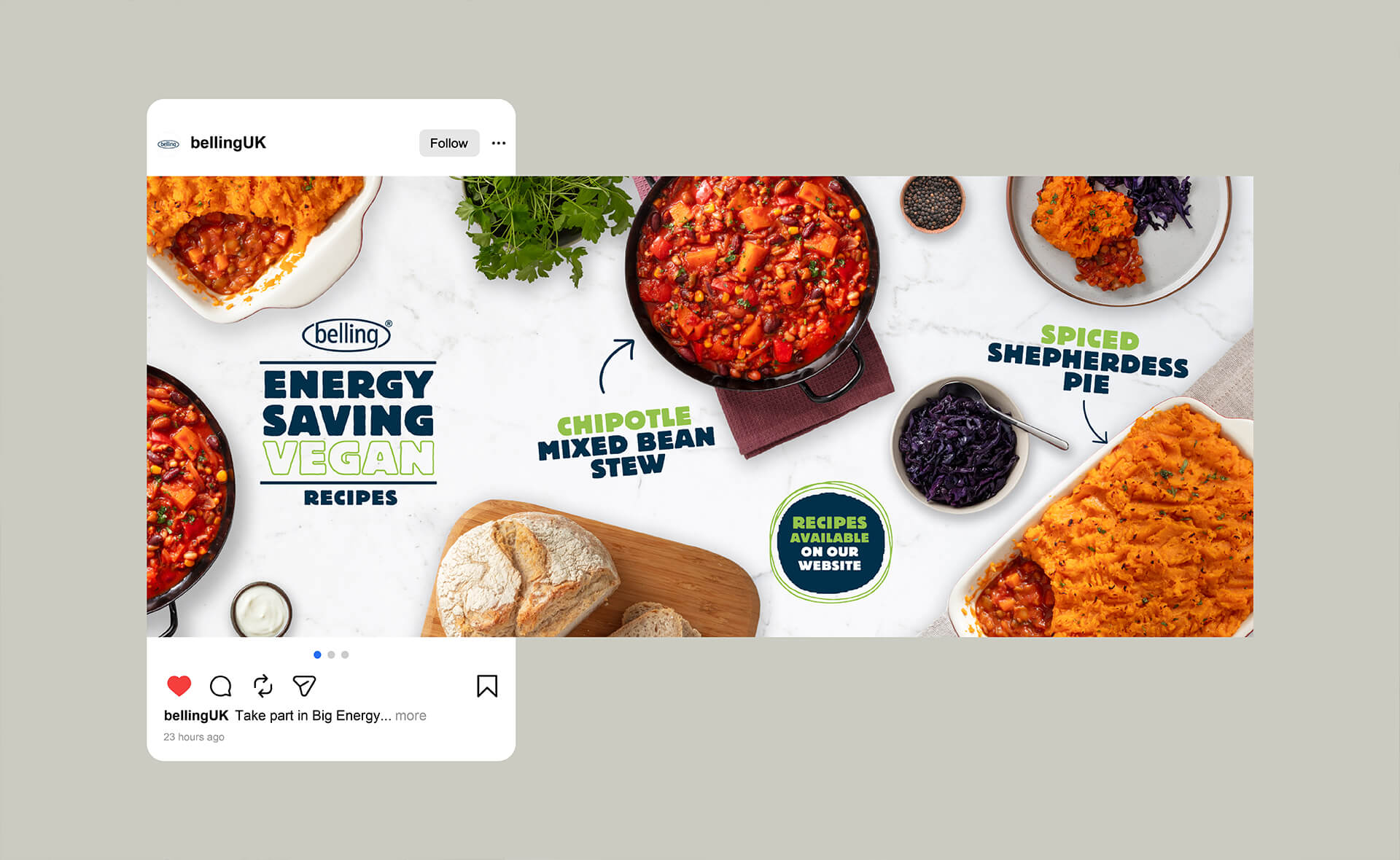 Belling Social Creative Carousel Example Umpf