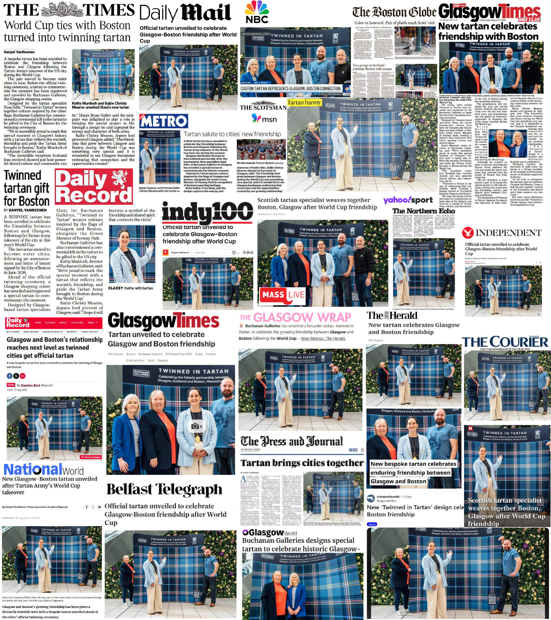 Buchanan Galleries Twinned In Tartan PR Campaign Coverage