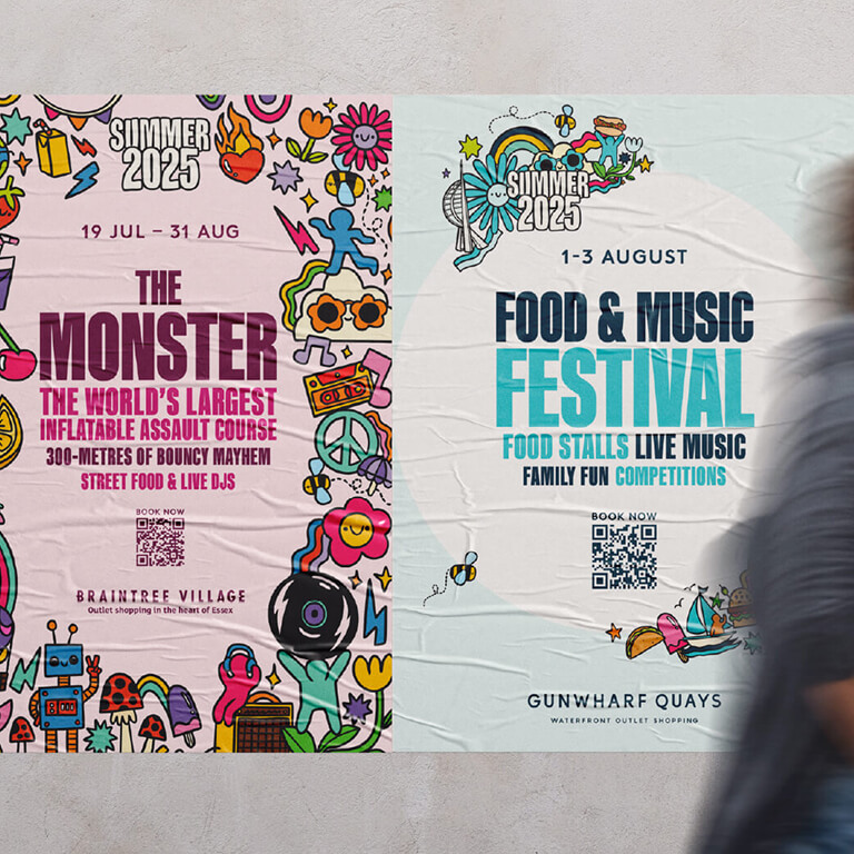 Landsec Illustrated Summer Event Creative