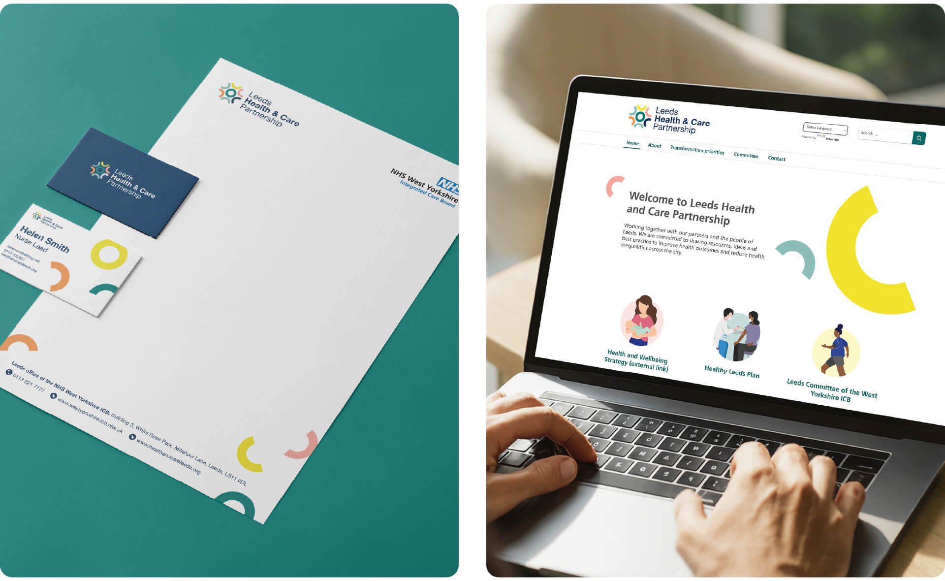 Leeds Health & Care Partnership Branding