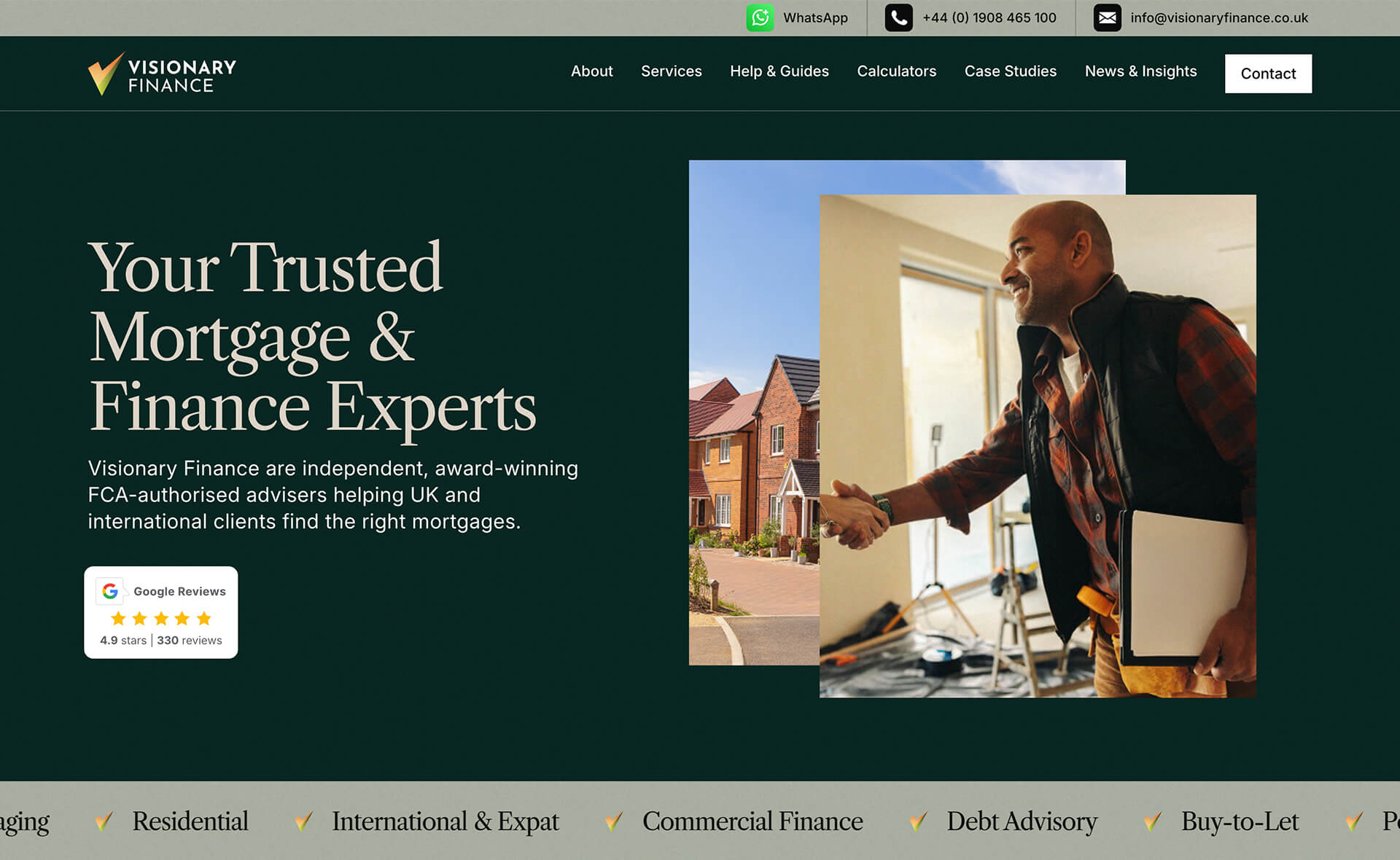 Visionary Finance Website Design & Build Umpf