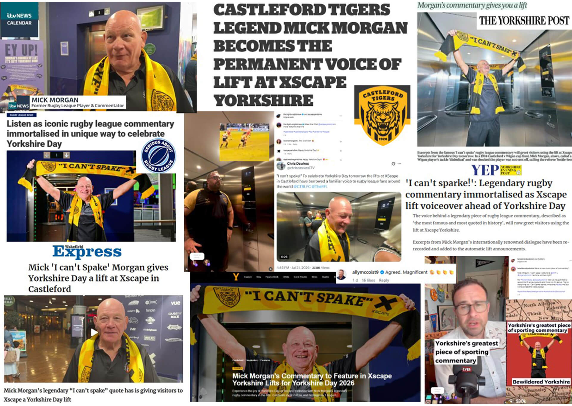 Xscape I Can’t Spake Mick Morgan PR Campaign Coverage