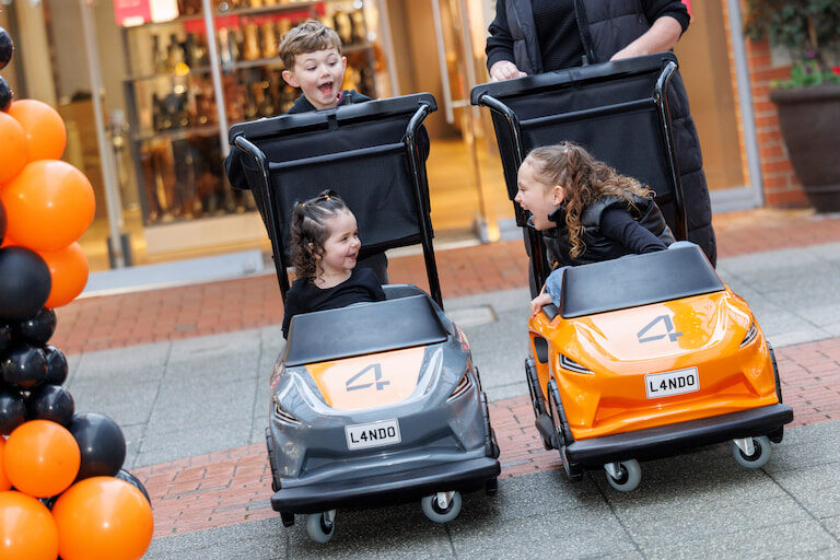 Lando-Lane-street-renaming-PR-stunt-for-Clarks-Village-Shopping-Outlet-kiddy-car